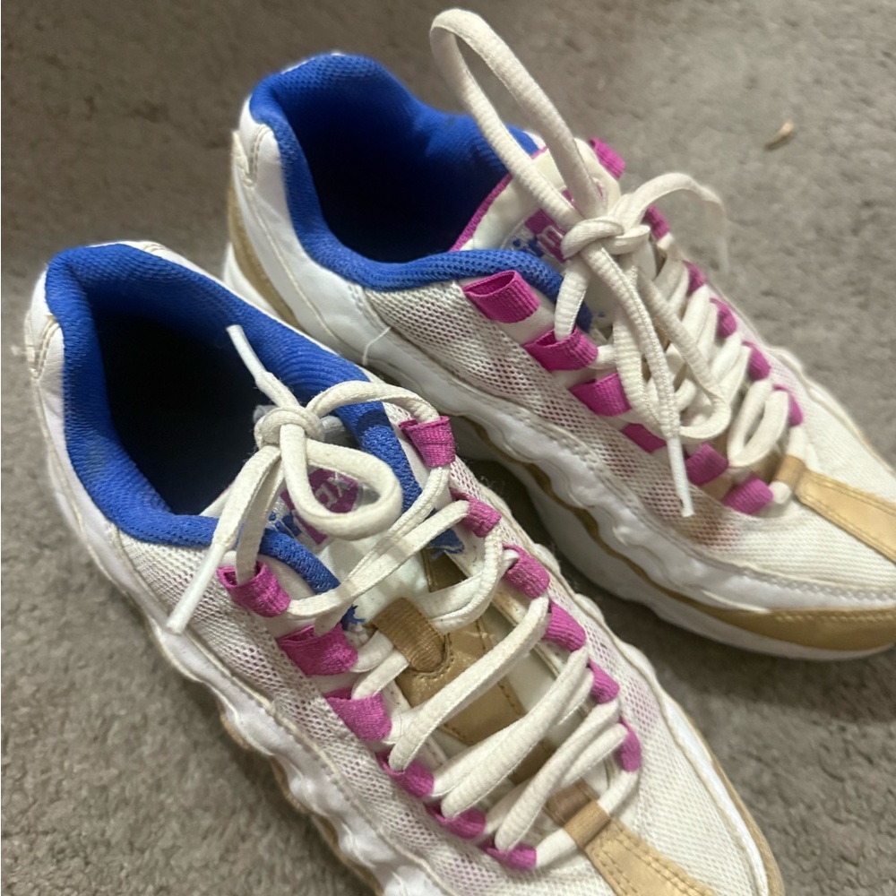 Air max 95 white purple blue gold